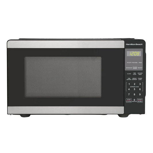900W Stainless Steel Countertop Microwave Oven 0.9 Cu Ft