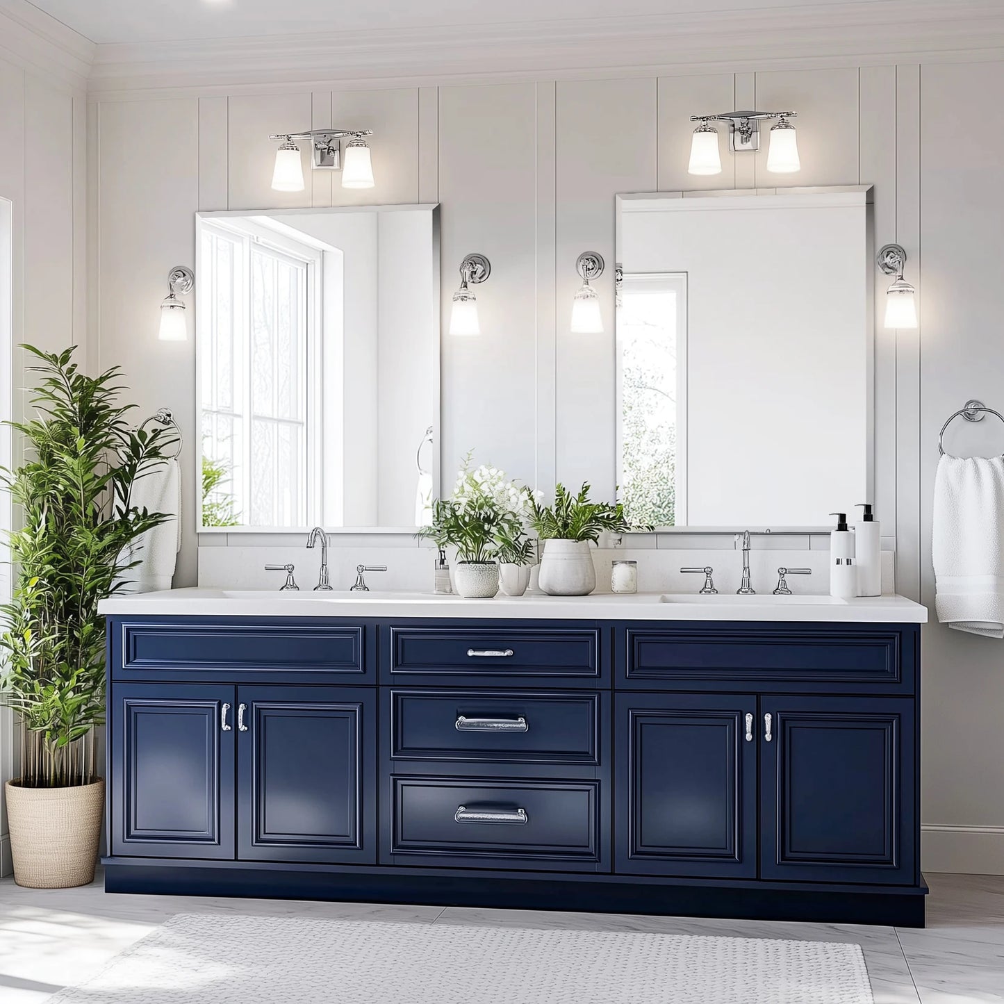 Frameless Bathroom Mirror for Over Sink,.