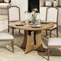 47.24 Inch Kitchen Table for 4 People Wooden Marble Pattern