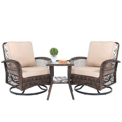 3 Pieces Outdoor Patio Furniture Set.