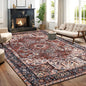 Faux Cashmere Vintage Printed Rug Area Rugs