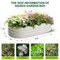 2-Pack Oval Galvanized Steel Raised Garden Bed