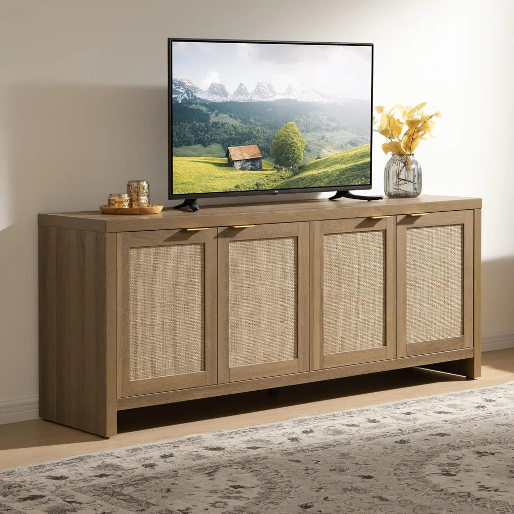 Fireplace TV cabinet for TVs up to 65 inches