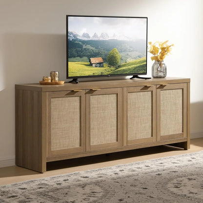 Fireplace TV cabinet for TVs up to 65 inches