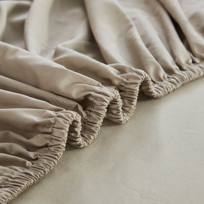 Luxury Solid Color Fitted 3Piece Sheets Set.