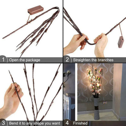 2PCS Decorative LED Lighted Branch Light Battery Operated