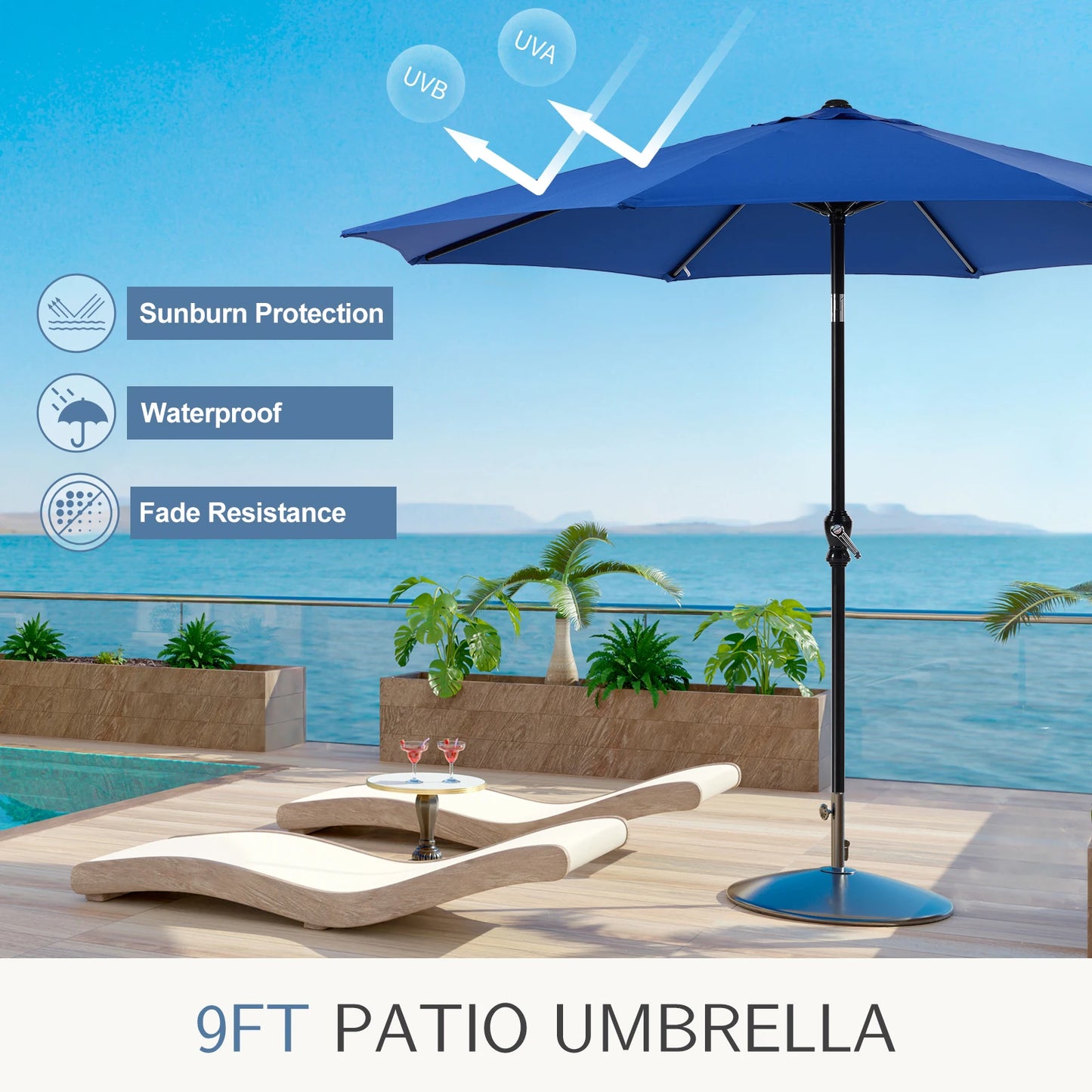 Outdoor Patio Umbrella UV Protection