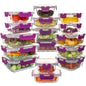 16-Piece Glass Food Storage Containers Set