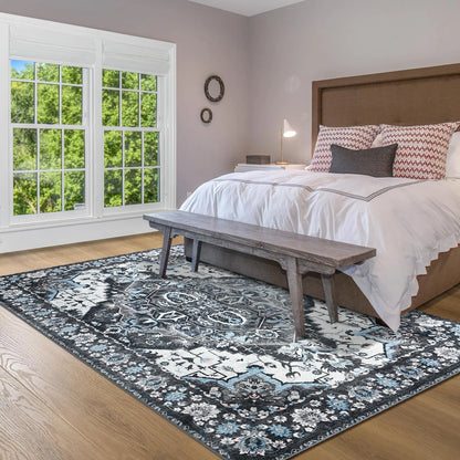 Soft Vintage Floral Area Rugs Floor Carpet