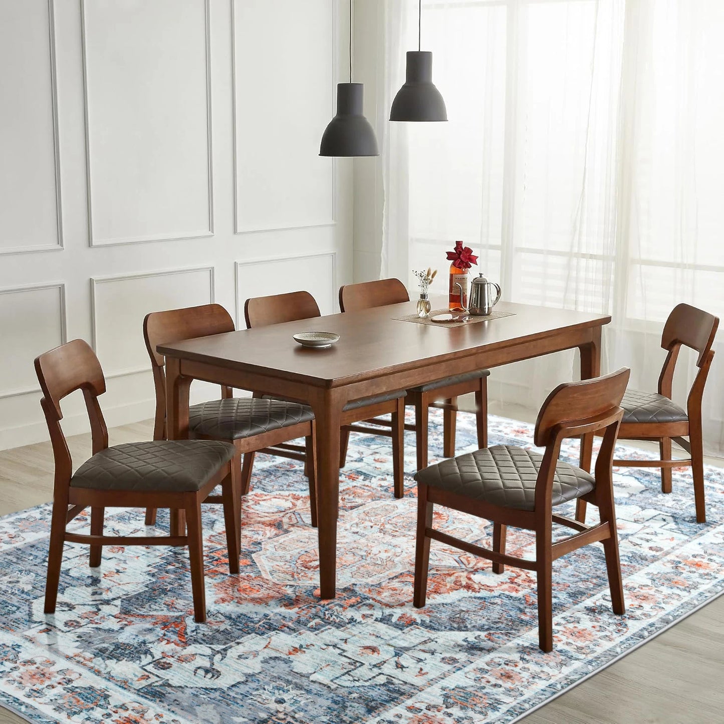 Soft Vintage Floral Area Rugs Floor Carpet