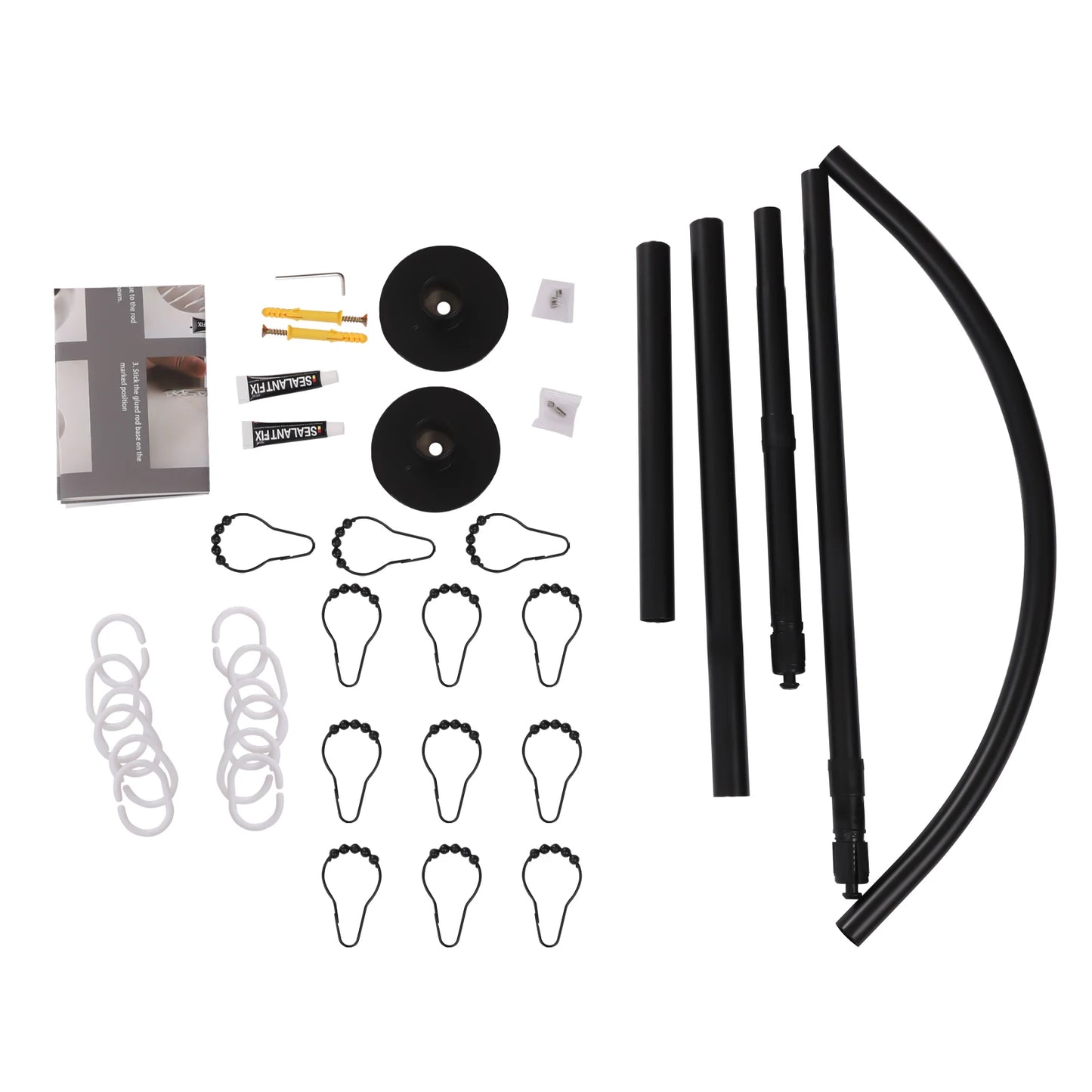 L-Shape Shower Curtain Rod