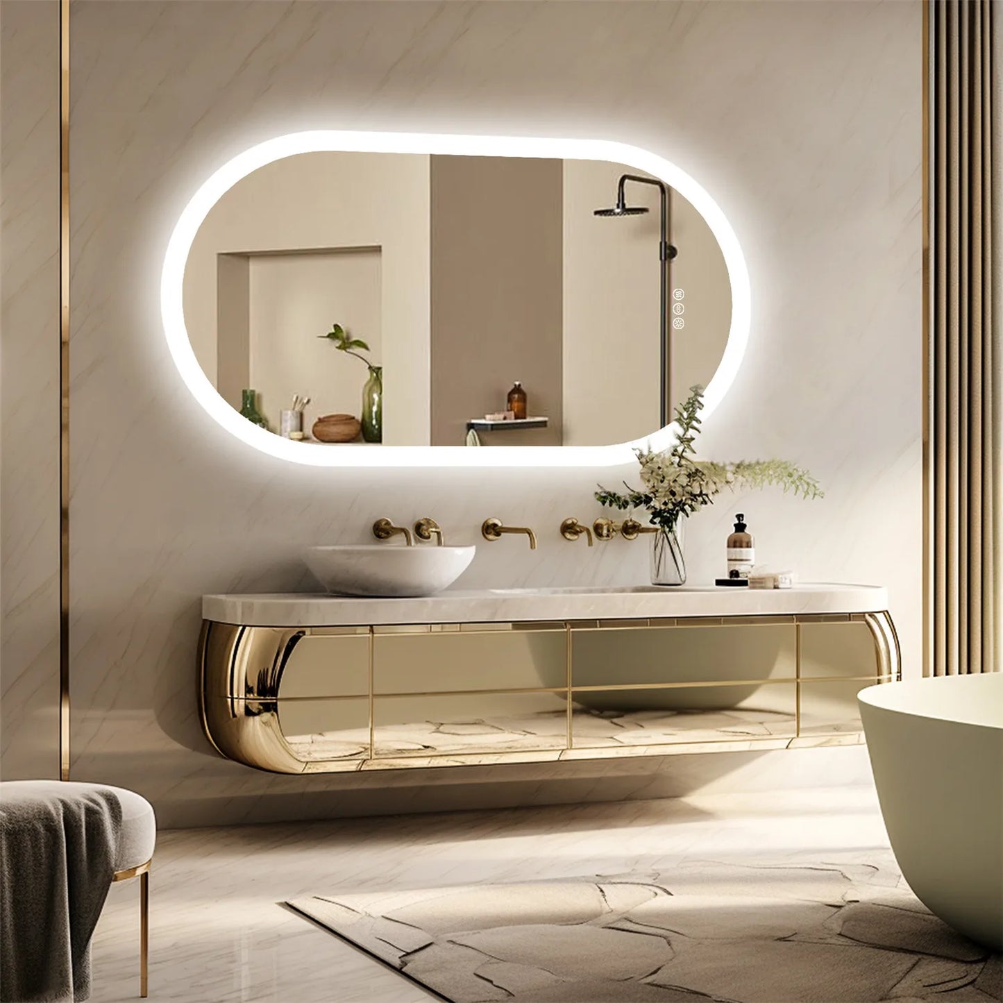 Backlit Smart LED Bathroom Mirror.