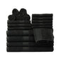 18-Piece 100% Cotton Towel Set, Soft and Super Absorbent