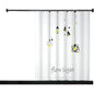 Abstract Shower Head Bath Curtain