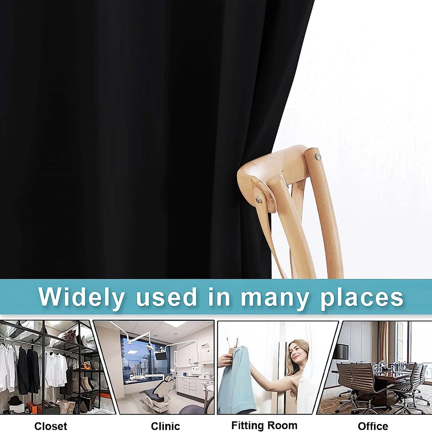 Pack Of 1 Room Divider BlackOut Curtain