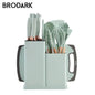 19pcs Food Grade Silicone Brodark Kitchenware Set