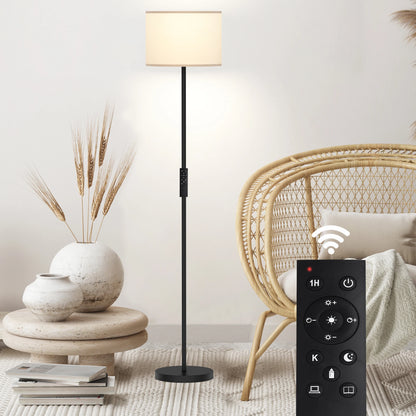61.5'' Traditional Floor Lamp with Remote Control