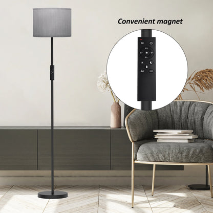 61.5'' Traditional Floor Lamp with Remote Control