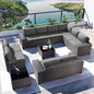 12PCS Outdoor Patio Sectional Furniture Set .