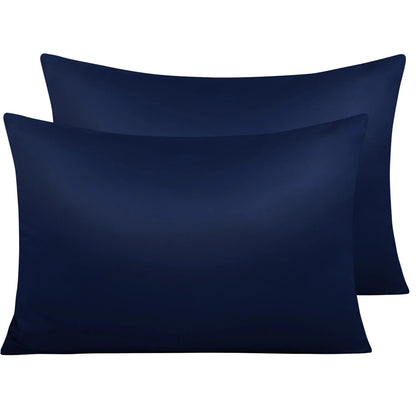 2 Pack Satin Breathable Pillowcases for Hair
