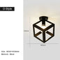 Retro E27  Ceiling Lights  Aisle Corridor Balcony Black Vintage Indoor Cage  Ceiling Lamps Decor  Bedroom Interior