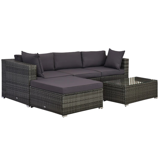 Wicker Sofa Set Outdoor Patio Garden Sectional