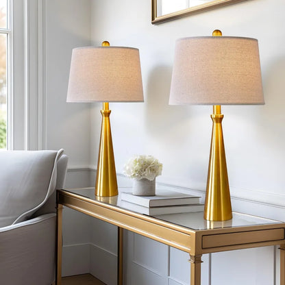25.75" 3-Way Dimmable Touch Control USB Table Lamp