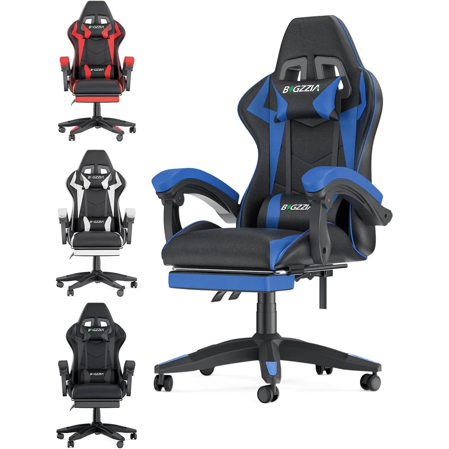 Gaming Chair with Footrest Ergonomic Gamer Chairs