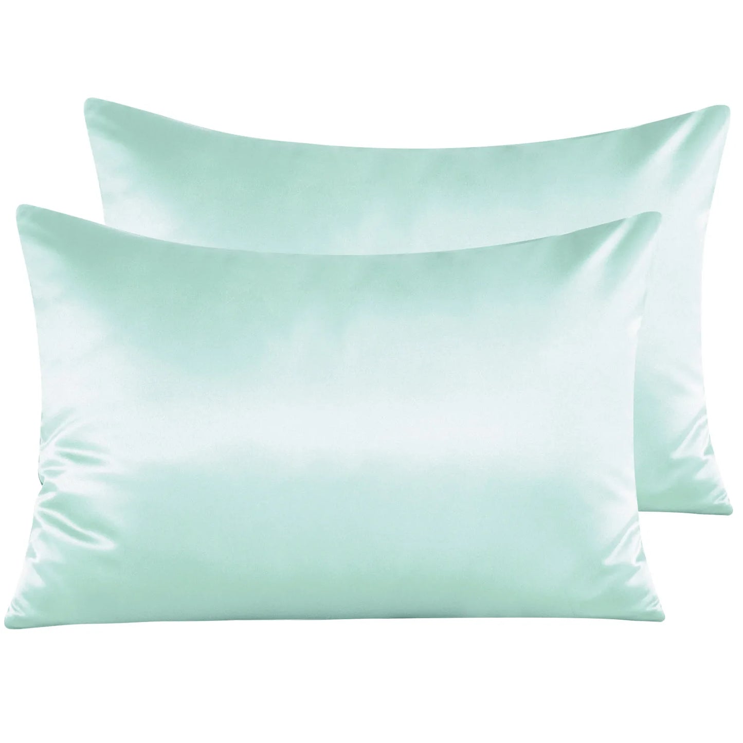 2 Pack Satin Breathable Pillowcases for Hair