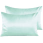 2 Pack Satin Breathable Pillowcases for Hair