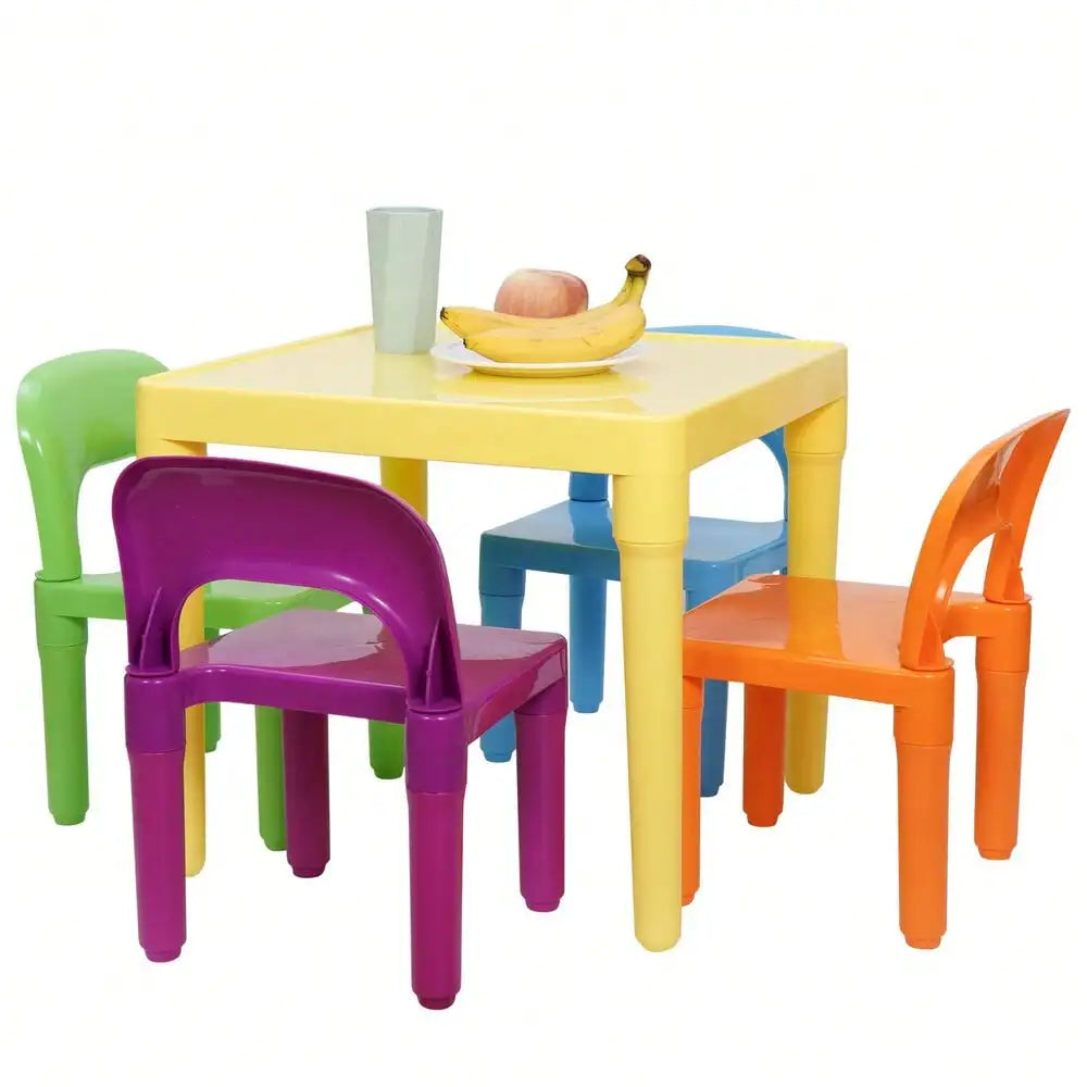 Kids Table and 4 Chairs Toddler Child Play Set