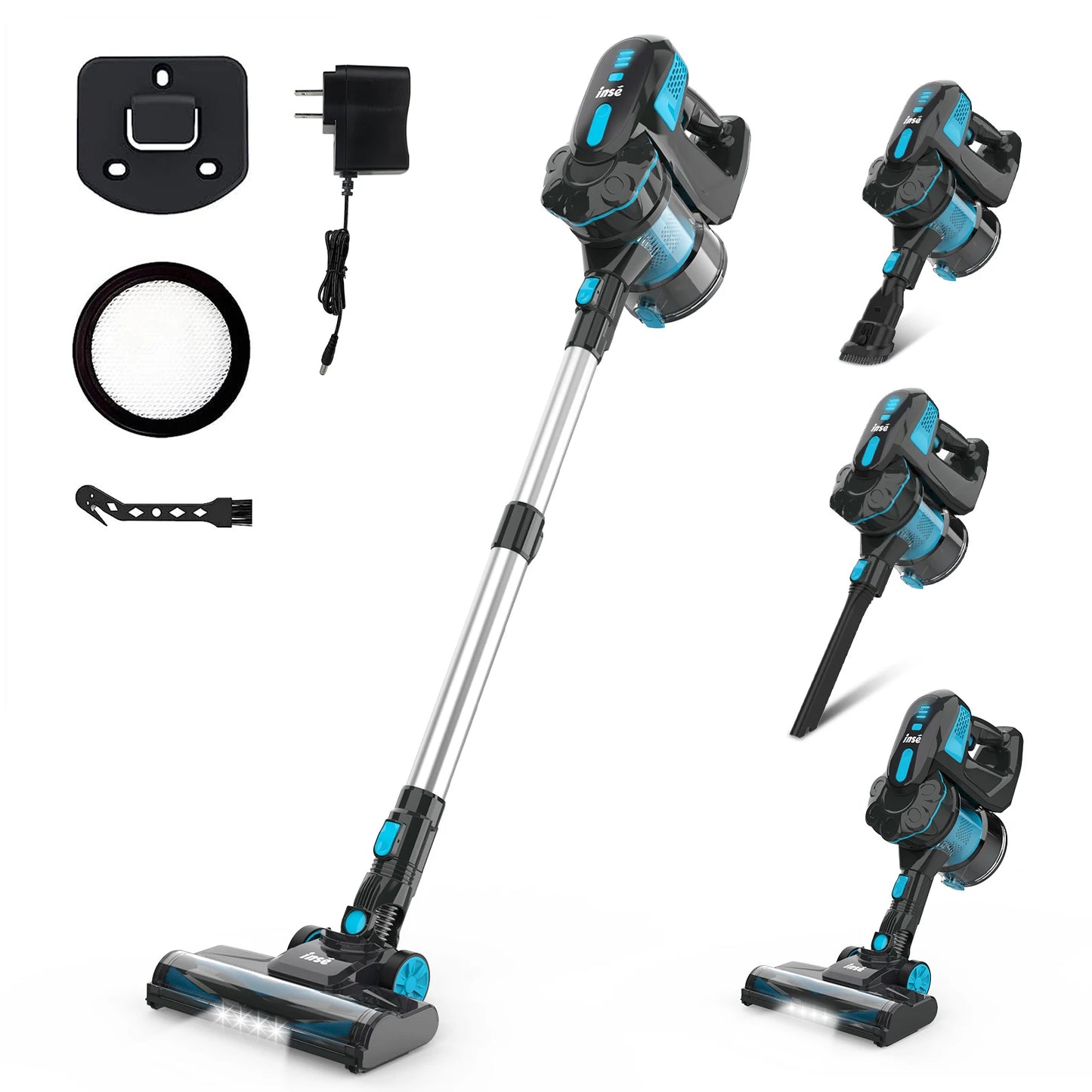 Cordless Vacuum Cleaner, 20KPa Stick Vacuum